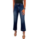 SHEWIN Women Wide Leg Jeans High Waisted Stretch Denim Pants Inseam 25-26 inch