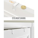 Moforoco White 9-Tier Over The Door Pantry Organizer, Pantry Organization And Storage, Metal Hanging Spice Rack Shelves Door, Home & Kitchen Essentials, Laundry Room Bathroom Organization