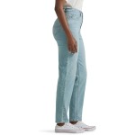 Lee Women's Legendary Mom Jean in One Tone, High Rise, Straight Leg, Size S