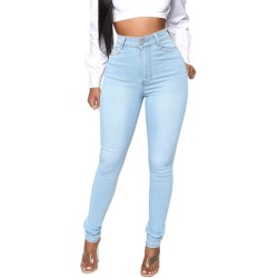 KUNMI Womens Classic High Waisted Skinny Stretch Butt Lifting Jeans Slim Fit Denim Pants