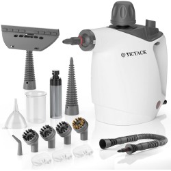 Handheld Steam Cleaner, Steam Cleaner with 16 PCS Accessory & Safety Lock, Capacity, Multi-Surface Deep Cleaning for Home, Car, Bathroom, Grout, Floor, Window (White)