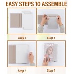 Luxe Large | 4 PCS Faux Decorative Books for Home Decor | Not Real Books (Cardboard Boxes) | Coffee Table, Bookshelf & Shelf Styling Display Props for Living Room, Office