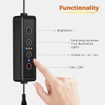 Bamworld Plant Stand with Grow Light Plant Shelf for Mutiple Pots Large Plant Holder for Living Room Patio Boho Home Decor for Gardening Warm Light