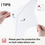 Vittanly 8x10 Picture Frames Set of 9, Shatter Resistant Plexiglass, Display 5x7 Pictures with Mat or 8x10 without Mat, Photo Frames for Wall or Tabletop, Engineered Wood, Black