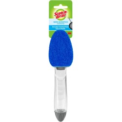 Scotch-Brite Non-Scratch Dishwand, Scrubber for Cleaning Kitchen, Bathroom, and Household, Non-Scratch Dish Scrubber Safe for Non-Stick Cookware, 1 Dishwand