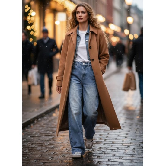 EMMIOL Women Wide Leg Jeans Mid-Low Waist Baggy Jeans Loose Boyfriends Jeans Y2K 90s Denim Pants