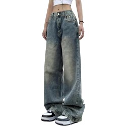 EMMIOL Women Wide Leg Jeans Mid-Low Waist Baggy Jeans Loose Boyfriends Jeans Y2K 90s Denim Pants EMMIOL Women Wide Leg Jeans Mid-Low Waist Baggy Jeans Loose Boyfriends Jeans Y2K 90s Denim Pants
