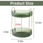 360 Rotating Makeup Organizer for Vanity,2 Tier Large Capacity Skincare Organizers,Bathroom Counter Organizer, Spinning Perfume Organizer & Vanity Organizer (Green-2 Tier) 360 Rotating Makeup Organizer for Vanity,2 Tier Large Capacity Skincare Organizers,Bathroom Counter Organizer, Spinning Perfume Organizer & Vanity Organizer (Green-2 Tier)