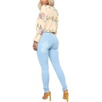 KUNMI Womens Classic High Waisted Skinny Stretch Butt Lifting Jeans Slim Fit Denim Pants