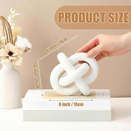 3 Link Wood Knot Decor Rustic Home Décor Accents Hand Carved Coffee Table Decoration, Boho Chain Link Decoration, Modern Shelf, Rustic Objects for Home Living Room Bedroom(White) 3 Link Wood Knot Decor Rustic Home Décor Accents Hand Carved Coffee Table Decoration, Boho Chain Link Decoration, Modern Shelf, Rustic Objects for Home Living Room Bedroom(White)