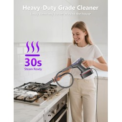 Steam Mop for Floor Cleaning, Heavy Duty All-in-One Steam Cleaner for Home with Detachable Handheld Steamer, for Hardwood, Tile, Walls, Grout, Windows, Furniture and Decks