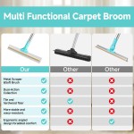 Carpet Rake for Pet Hair Removal Tool, Reusable Pet Hair Remover Broom, Dog&Cat Hair Remover Scraper Rake with 54” Adjustable Long Handle, 3 Pcs Carpet Brush Rake for Rugs, Mats, Couch, Furniture Carpet Rake for Pet Hair Removal Tool, Reusable Pet Hair Remover Broom, Dog&Cat Hair Remover Scraper Rake with 54” Adjustable Long Handle, 3 Pcs Carpet Brush Rake for Rugs, Mats, Couch, Furniture