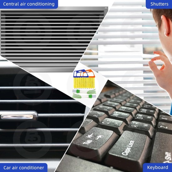 4Pcs Window Venetian Blind Cleaner Duster Tool,Washable 7 Fingers Dusting Cleaner and Air Vent Cleaner,Shutter Brush,Blinds Air Conditioner Keyboard Fan Duster Dirt Housekeeping Tool 4Pcs Window Venetian Blind Cleaner Duster Tool,Washable 7 Fingers Dusting Cleaner and Air Vent Cleaner,Shutter Brush,Blinds Air Conditioner Keyboard Fan Duster Dirt Housekeeping Tool