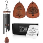 The Wind Chime CO Memorial Wind Chimes, Sympathy Wind Chimes Gift for The Loss of A Loved one, Home Decor Outdoor Garden, Soothing Melodic Tones with Mute Option.