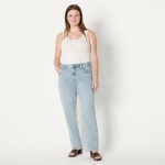 Amazon Essentials Women's High-Rise Straight Leg Jean