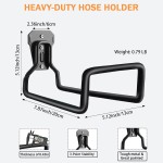 Garden Hose Holder, Wall Mount Hose Hanger Heavy Duty Organizer for Water Hoses Metal Hook Wall Mounted Rack for Hoses Storage, 1 Pack