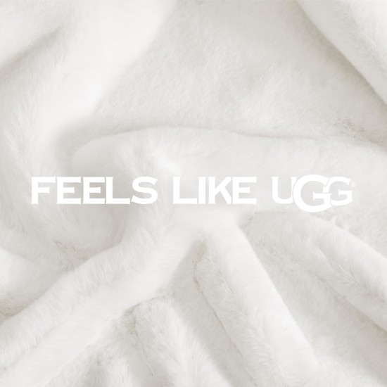 UGG Euphoria Faux Fur Throw Blanket, Warm Fluffy for Couch or Bed, Luxury Bedroom Decor, Blankets, Machine Washable, 50-inch x 70-inch, White Snow UGG Euphoria Faux Fur Throw Blanket, Warm Fluffy for Couch or Bed, Luxury Bedroom Decor, Blankets, Machine Washable, 50-inch x 70-inch, White Snow