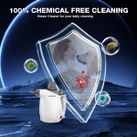 Handheld Steam Cleaner, Steam Cleaner with 16 PCS Accessory & Safety Lock, Capacity, Multi-Surface Deep Cleaning for Home, Car, Bathroom, Grout, Floor, Window (White)