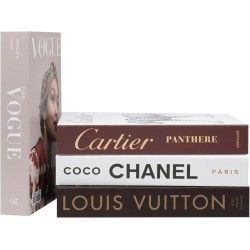 Luxe Large | 4 PCS Faux Decorative Books for Home Decor | Not Real Books (Cardboard Boxes) | Coffee Table, Bookshelf & Shelf Styling Display Props for Living Room, Office