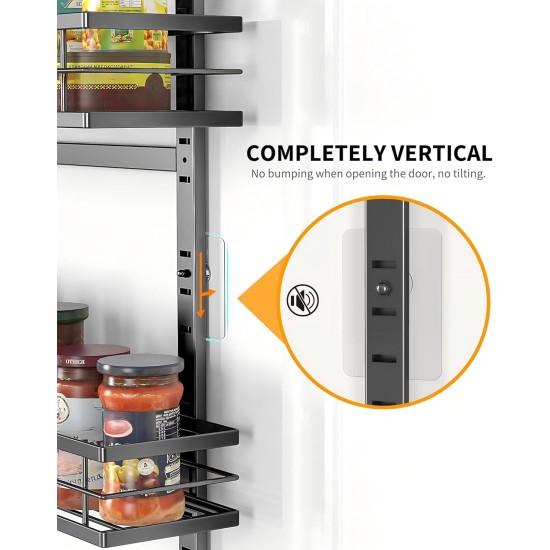 Moforoco White 9-Tier Over The Door Pantry Organizer, Pantry Organization And Storage, Metal Hanging Spice Rack Shelves Door, Home & Kitchen Essentials, Laundry Room Bathroom Organization