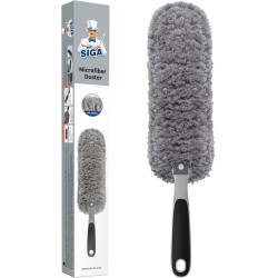MR.SIGA Lint Free Microfiber Duster, Washable Duster for Household Cleaning Gray