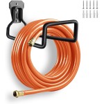 Garden Hose Holder, Wall Mount Hose Hanger Heavy Duty Organizer for Water Hoses Metal Hook Wall Mounted Rack for Hoses Storage, 1 Pack