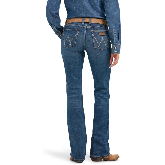 Wrangler Women's Cash Mid Rise Vented Hem Ultimate Riding Jean