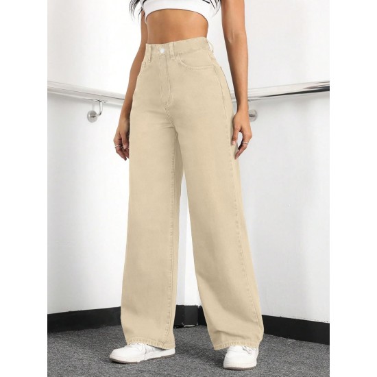 Straight Leg Jeans for Women,High Waisted Wide Leg Loose Stretchy Boyfriend Denim Pants Baggy Jeans for Women