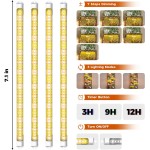 Bamworld Plant Stand with Grow Light Plant Shelf for Mutiple Pots Large Plant Holder for Living Room Patio Boho Home Decor for Gardening Warm Light