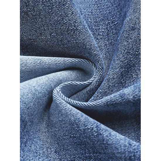 Flamingals Boot Cut Jeans for Women Trendy Stretch Jeans Butt Lifting Tummy Control Denim Pants Sea Blue 2XL