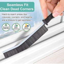 Crevice Cleaning Brush，Hard-Bristled Grout Brush，2026 New Multifunctional Gap Cleaning Brush Tool，Dead Corners Brushes for Bathroom Kitchen Tiles Window Door Slots，3pcs