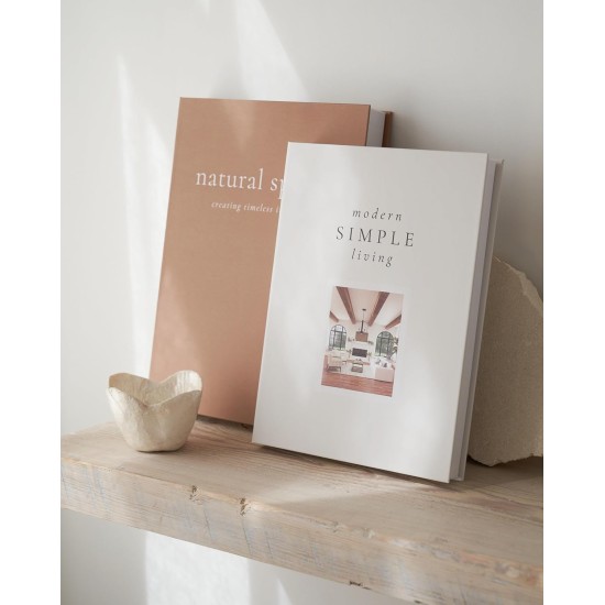 Beautiful Decorative Books - Set of 2 Boxes Enhance Your Coffee Table, Bookshelf or Mantel Shelf Decor - Aesthetic Fake/Faux Books for Modern Home Decoration, Photo Storage and as a Keepsake Box