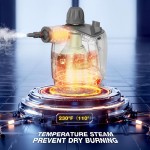 Handheld Steam Cleaner, Steam Cleaner with 16 PCS Accessory & Safety Lock, Capacity, Multi-Surface Deep Cleaning for Home, Car, Bathroom, Grout, Floor, Window (White)