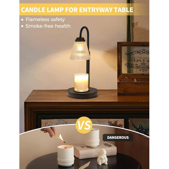 Candle Warmer Lamp with Timer Dimmer, Birthday Gifts for Mom Women Friend Sister, House Warming Gifts, Wax Melt Warmer, Office Apartment Dorm Room Home Decor