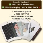 Luxe Large | 4 PCS Faux Decorative Books for Home Decor | Not Real Books (Cardboard Boxes) | Coffee Table, Bookshelf & Shelf Styling Display Props for Living Room, Office