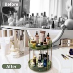 360 Rotating Makeup Organizer for Vanity,2 Tier Large Capacity Skincare Organizers,Bathroom Counter Organizer, Spinning Perfume Organizer & Vanity Organizer (Green-2 Tier) 360 Rotating Makeup Organizer for Vanity,2 Tier Large Capacity Skincare Organizers,Bathroom Counter Organizer, Spinning Perfume Organizer & Vanity Organizer (Green-2 Tier)
