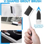 14Pcs Crevice Cleaning Brush Set, V Shape Grout Cleaner Brush for Deep Cleaning Gap, Hard Bristle Scrub Brushes Tools, Cleaning Supplies for Household Use, Bathroom, Kitchen, Toilet, Window 14Pcs Crevice Cleaning Brush Set, V Shape Grout Cleaner Brush for Deep Cleaning Gap, Hard Bristle Scrub Brushes Tools, Cleaning Supplies for Household Use, Bathroom, Kitchen, Toilet, Window
