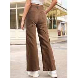 Sidefeel Womens Wide Leg Jeans Casual Baggy High Waisted Stretch Denim Pants
