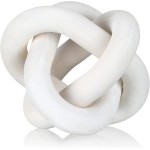3 Link Wood Knot Decor Rustic Home Décor Accents Hand Carved Coffee Table Decoration, Boho Chain Link Decoration, Modern Shelf, Rustic Objects for Home Living Room Bedroom(White) 3 Link Wood Knot Decor Rustic Home Décor Accents Hand Carved Coffee Table Decoration, Boho Chain Link Decoration, Modern Shelf, Rustic Objects for Home Living Room Bedroom(White)