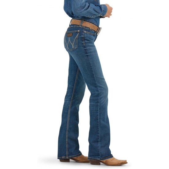 Wrangler Women's Cash Mid Rise Vented Hem Ultimate Riding Jean