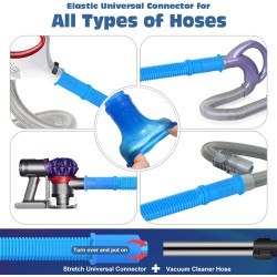 2 Pieces Dryer Vent Cleaner Kit Compatible with Most Vacuum Cleaner, Dryer Lint Brush and Vacuum Hose Attachment with Universal Connector, Quickly Lint Remover 2 Pieces Dryer Vent Cleaner Kit Compatible with Most Vacuum Cleaner, Dryer Lint Brush and Vacuum Hose Attachment with Universal Connector, Quickly Lint Remover