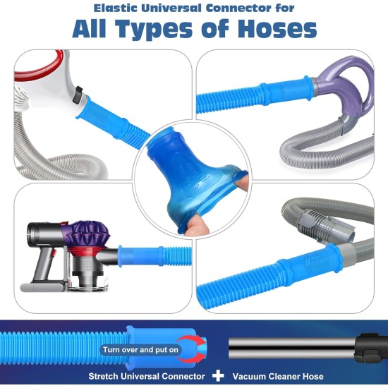 2 Pieces Dryer Vent Cleaner Kit Compatible with Most Vacuum Cleaner, Dryer Lint Brush and Vacuum Hose Attachment with Universal Connector, Quickly Lint Remover 2 Pieces Dryer Vent Cleaner Kit Compatible with Most Vacuum Cleaner, Dryer Lint Brush and Vacuum Hose Attachment with Universal Connector, Quickly Lint Remover