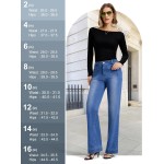 SEVEGO Tall Women's 34"/36"/38" Inseam Wide Leg Jeans High Waisted Stretchy Straight Loose Trendy Denim Pants Pockets