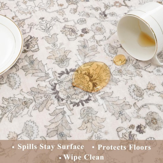 3-Piece Kitchen Rug Set of 3 with Runner – Non-Slip Washable Boho Kitchen Mats for Sink, Floor, Entryway & Hallway & Bathroom – Soft Small Throw Area Rugs, Home Decor (Beige,2x3+2x4+2x5) 3-Piece Kitchen Rug Set of 3 with Runner – Non-Slip Washable Boho Kitchen Mats for Sink, Floor, Entryway & Hallway & Bathroom – Soft Small Throw Area Rugs, Home Decor (Beige,2x3+2x4+2x5)