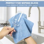 Microfiber Cleaning Cloth, 12 Pack Assorted Color Cleaning Rags for Housekeeping, Colorful Reusable Microfiber Towels for Car, Kitchen, Bathroom and Household Cleaning Supplies, 11.8"X11.8"