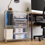 IRIS USA 12 Qt. Craft Storage Bins with Lids, 4-Pack, |Made in USA|, Clip Box, Medium Plastic Sensory Bin Tote Organizer Containers for Art Supplies, Paper, & Office, Stackable - Clear/Seafoam Blue