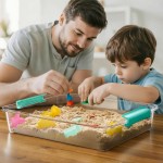 Vtopmart 6 Qt Plastic Storage Bins with Lids, Clear Sensory Bins, Arts Crafts Organizers and Storage, Stackable Containers for Home Office and School Supplies, 4 Pack