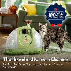 BISSELL Little Green Multi-Purpose Portable Carpet and Upholstery Cleaner, Car and Auto Detailer, with Exclusive Specialty Tools, Green, 1400B BISSELL Little Green Multi-Purpose Portable Carpet and Upholstery Cleaner, Car and Auto Detailer, with Exclusive Specialty Tools, Green, 1400B