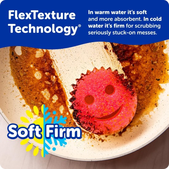 Scrub Daddy 6 Scrub Mommy Kitchen Sponges & 1 Daddy Caddy Sponge Holder - Scratch-Free for Dishes & Multipurpose Cleaning - BPA Free & Made with Polymer Foam - Stain & Odor Resistant Scrub Daddy 6 Scrub Mommy Kitchen Sponges & 1 Daddy Caddy Sponge Holder - Scratch-Free for Dishes & Multipurpose Cleaning - BPA Free & Made with Polymer Foam - Stain & Odor Resistant