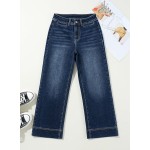 SHEWIN Women Wide Leg Jeans High Waisted Stretch Denim Pants Inseam 25-26 inch